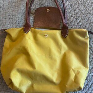 Longchamp Le Pliage Original Medium Nylon Tote Bag Yellow